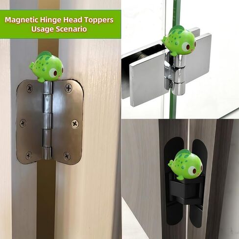 Cute Mini Creative Marine Animals, Clownfish, Sea Fish Hinge Heads Decorative Topper Set 6PCS, Home Decoration,Magnetic Hinge Head Toppers Door Hinge in Saudi Arabia