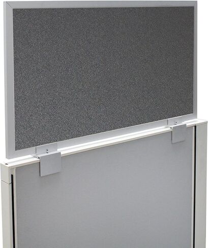 OBEX Acoustical Cubicle Privacy Screen Extender Desk Panel & Office Divider, Add Separation & Block Noise, 12" x 72", Graphite in Kuwait