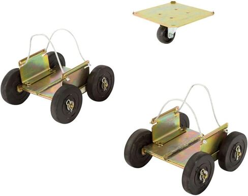 Black Ice Off-Road Snowmobile Wheel Dolly Set, Drivable Up to 5 MPH, Zinc Coated Steel in Kuwait