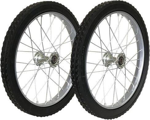 Morgan Cycle Heavy Duty Solid Rubber Cart Wheel and Axel Kit, 20", Chrome in Saudi Arabia