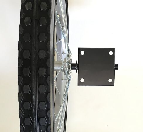 Morgan Cycle Heavy Duty Solid Rubber Cart Wheel and Axel Kit, 20", Chrome in Saudi Arabia