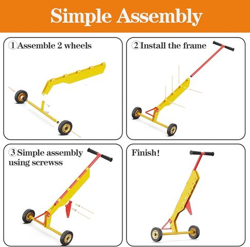 Manhole Cover Lifter, Manhole Lid Lifter Dolly with 2 Wheels, Adjustable Handle, for Lifting Mancole Covers, Septic Tanks, Sewer Lids and Storm Drains, Magnet Not Included in Kuwait