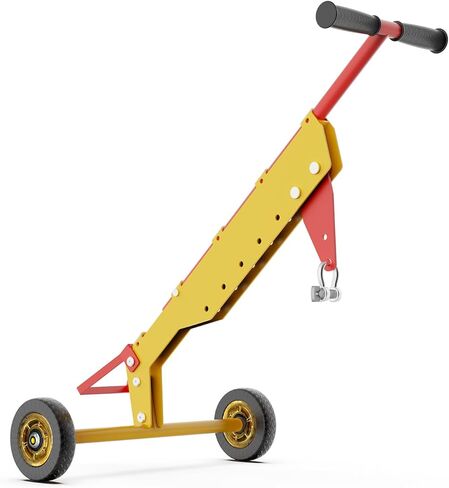 Manhole Cover Lifter, Manhole Lid Lifter Dolly with 2 Wheels, Adjustable Handle, for Lifting Mancole Covers, Septic Tanks, Sewer Lids and Storm Drains, Magnet Not Included in Kuwait