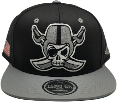 لاس فيغاس نيو كروس سيف القراصنة أسود رمادي 2Tone Era Snapback Hat Cap in Kuwait