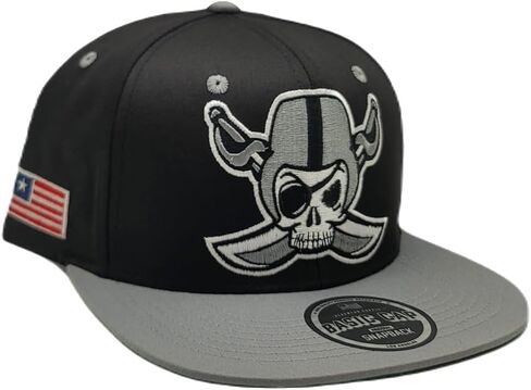 لاس فيغاس نيو كروس سيف القراصنة أسود رمادي 2Tone Era Snapback Hat Cap in Kuwait