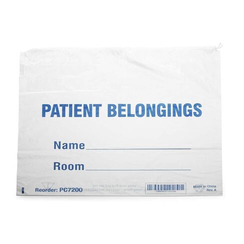 MediChoice Patient Belongings Bags, Polypropylene, 20 Inch x 20 Inch, White (Case of 250) in Kuwait