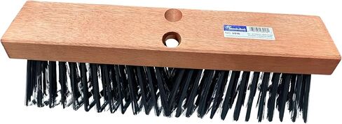 Magnolia Brush 3916 Steel Wire Broom Head, 16" Heavy-Duty Carbon Steel Wire Floor Broom, Wood Block – Head Only in Kuwait