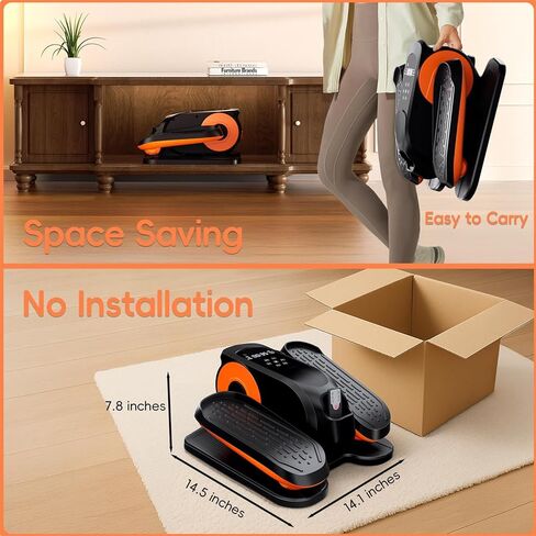 جهاز بيضاوي الشكل تحت المكتب، جهاز تمرين القدم لكبار السن مجمع بالكامل، جهاز تمرين بدواسة كهربائي هادئ ومحمول مع جهاز تحكم عن بعد و12 سرعة قابلة للتعديل in Kuwait