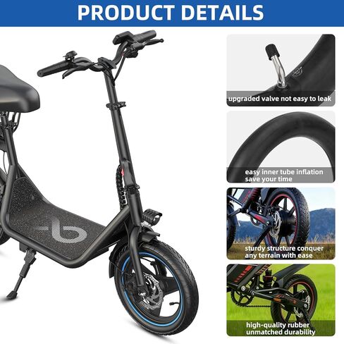 JERBOR Upgraded Inner Tube for Gyroor C1 C1S C1 Pro X2 E-Scooters, Thickened Puncture Resistant Front & Rear Inner for Gyroor E-Scooters Accessoires in Saudi Arabia