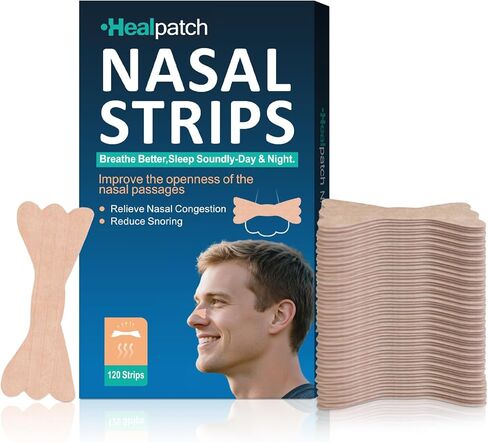 Nasal Strips for Snoring & Breathing Relief | Nose Tape for Nasal Congestion Relief | Effective Nose Strips to Open Airway, Improve Sleep & Anti Snoring (30 Packs) in Saudi Arabia