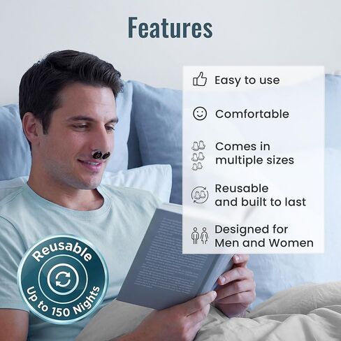 Anti Snoring Devices | First Snoring Solution to Treat Both Nasal & Throat Snoring | ZValves | Best Snore Stopper Nasal Dilators with Patented Micro-Valves for Quiet Sleep | 150 Nights | Made in USA in Saudi Arabia