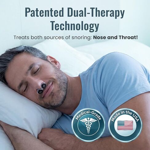 Anti Snoring Devices | First Snoring Solution to Treat Both Nasal & Throat Snoring | ZValves | Best Snore Stopper Nasal Dilators with Patented Micro-Valves for Quiet Sleep | 150 Nights | Made in USA in Saudi Arabia
