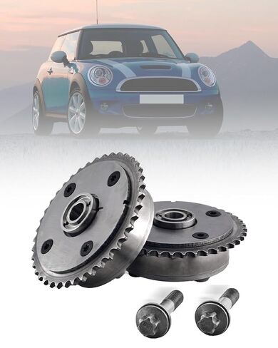 2pcs المدخول والعادم VVT توقيت عمود الحد الأدنى لترس غير متوافق مع 2011-2014 Hyundai Elantra & 2012-2016 KIA Soul 2.0L FORTE KOUP 1.8L L4 محرك استبدال# 24370-2E000 24350-2E001 in Kuwait