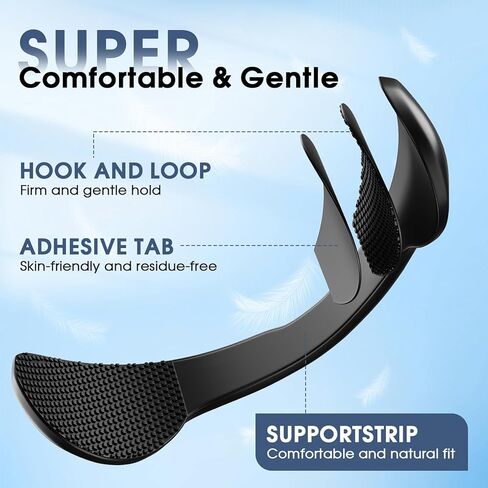 Nasal Strips for Sleeping | Extra Strength Snoring Solution Nose Strips | Improve Breathing and Sleep Quality | All-Night Comfort (30 Count, Black) in Saudi Arabia