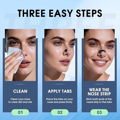 Nasal Strips for Sleeping | Extra Strength Snoring Solution Nose Strips | Improve Breathing and Sleep Quality | All-Night Comfort (30 Count, Black) in Saudi Arabia