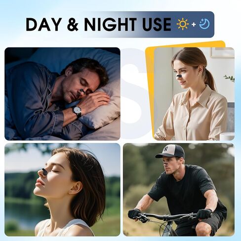 Nasal Strips for Sleeping | Extra Strength Snoring Solution Nose Strips | Improve Breathing and Sleep Quality | All-Night Comfort (30 Count, Black) in Saudi Arabia