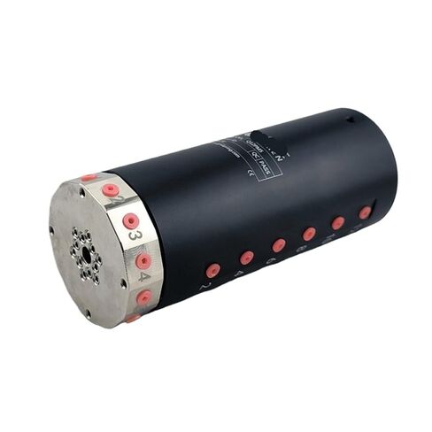 Side 12 in 12 Out M5 Thread/Through Hole 6 Outer Diameter 54 12 Channel high Speed Rotating Pneumatic Slip Ring in Saudi Arabia