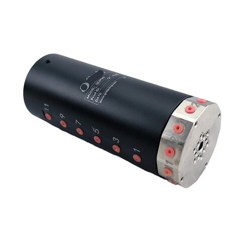 Side 12 in 12 Out M5 Thread/Through Hole 6 Outer Diameter 54 12 Channel high Speed Rotating Pneumatic Slip Ring in Saudi Arabia