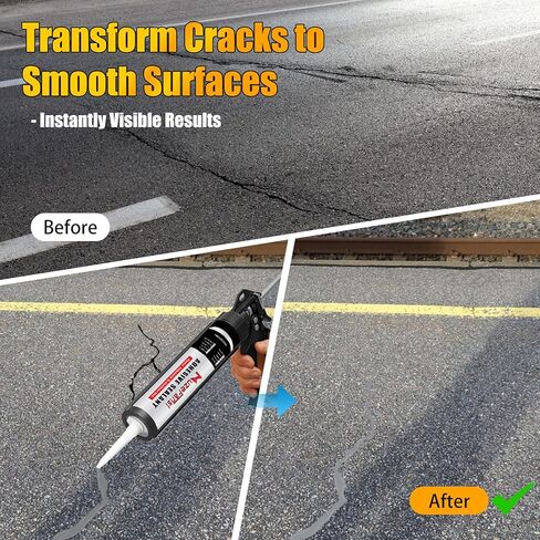 Cement Crack Filler, Concrete Crack Repair Sealant,Flexible Self-Leveling Sealant for Horizontal Surfaces, 10.1 fl. oz (4 Pack, Gray) in Saudi Arabia