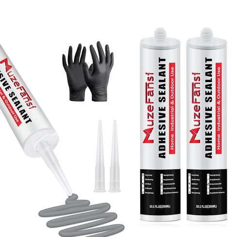 Cement Crack Filler, Concrete Crack Repair Sealant,Flexible Self-Leveling Sealant for Horizontal Surfaces, 10.1 fl. oz (4 Pack, Gray) in Saudi Arabia