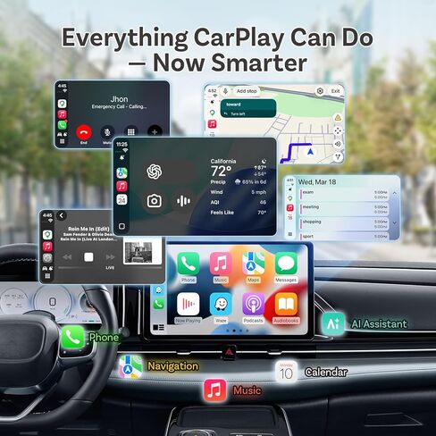 OTTOCAST 2025 Wireless CarPlay & Android Auto Adapter,Android 13 Magic CarPlay Box for Netflix/YouTube/TikTok +,FOTA Update,Split Screen,Plug & Play,Auto Bluetooth Connection,App Download,E2 in Saudi Arabia