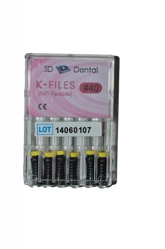 3D Dental KF2150 Flex Type K-File, 21 mm Size, #50, Pack of 6 in Saudi Arabia