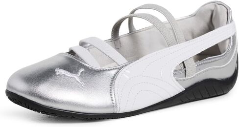 PUMA Womens Speedcat Metallic Ballet Flats Casual - Silver in Saudi Arabia