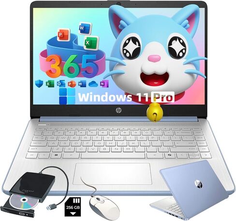 HP 2025 Chromebook 2 في 1 قابل للتحويل، شاشة 14 بوصة تعمل باللمس FHD Intel 4-Core حتى 3.40 جيجا هرتز، 4 جيجا رام، 64 جيجا تخزين، رسومات 4K، واي فاي فائق السرعة، نظام تشغيل كروم (أزرق) in Saudi Arabia