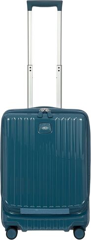 Bric's Positano 32-Inch Spinner - Expandable Luxury Checked Luggage With Spinner Wheels - Lightweight Suitcases Made From Durable Polycarbonate - Comes with Protective Cover - Light Blue in Saudi Arabia