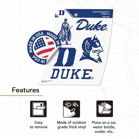 Desert Cactus Duke University Blue Devils Sticker Vinyl Decals Laptop Water Bottle Car Scrapbook T2 (Type 2-1) in Saudi Arabia