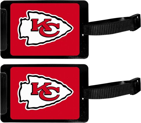 Siskiyou NFL Kansas City Chiefs Luggage Tag, 2 pk, Black in Saudi Arabia