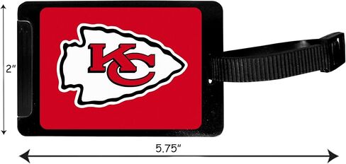 Siskiyou NFL Kansas City Chiefs Luggage Tag, 2 pk, Black in Saudi Arabia