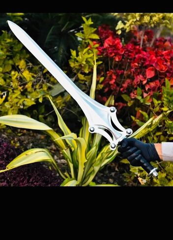 نسخة طبق الأصل من سيف هيمان Power HeeMan المصنوع يدويًا، نسخة طبق الأصل من سيف Grayskull Fantasy، دعامة كوسبلاي، شفرة من الفولاذ المقاوم للصدأ، ديكور، مجموعة، كوسبلاي (مستوحاة من HeeMan) in Saudi Arabia