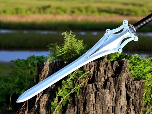 نسخة طبق الأصل من سيف هيمان Power HeeMan المصنوع يدويًا، نسخة طبق الأصل من سيف Grayskull Fantasy، دعامة كوسبلاي، شفرة من الفولاذ المقاوم للصدأ، ديكور، مجموعة، كوسبلاي (مستوحاة من HeeMan) in Saudi Arabia