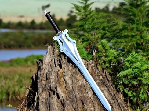 نسخة طبق الأصل من سيف هيمان Power HeeMan المصنوع يدويًا، نسخة طبق الأصل من سيف Grayskull Fantasy، دعامة كوسبلاي، شفرة من الفولاذ المقاوم للصدأ، ديكور، مجموعة، كوسبلاي (مستوحاة من HeeMan) in Saudi Arabia