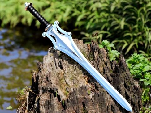 نسخة طبق الأصل من سيف هيمان Power HeeMan المصنوع يدويًا، نسخة طبق الأصل من سيف Grayskull Fantasy، دعامة كوسبلاي، شفرة من الفولاذ المقاوم للصدأ، ديكور، مجموعة، كوسبلاي (مستوحاة من HeeMan) in Saudi Arabia