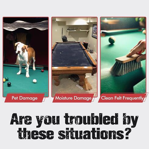 غطاء طاولة بلياردو 8 أقدام 8 أقدام أغطية طاولة بلياردو جلدية خارجية/داخلية لحماية طاولة بلياردو - أحمر in Kuwait