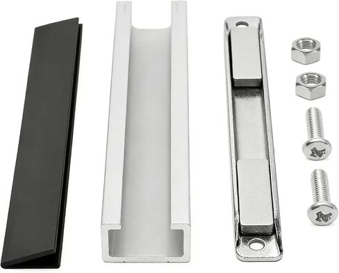 طقم استبدال مغناطيس باب الدش الفاخر، تصميم أخدود من الفولاذ المقاوم للصدأ على شكل حرف U لأبواب الدش الزجاجية المتأرجحة، لسمك 1/8 بوصة، 5/32 بوصة، 3/16 بوصة، وسمك 1/4 بوصة in Kuwait