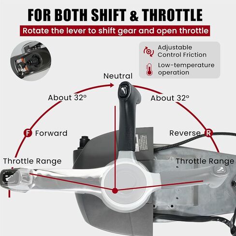 5006186 Outboard Remote Throttle Control Console Top Mount for Johnson/evinrude,Single Lever Binnacle Control With Key Switch in Kuwait