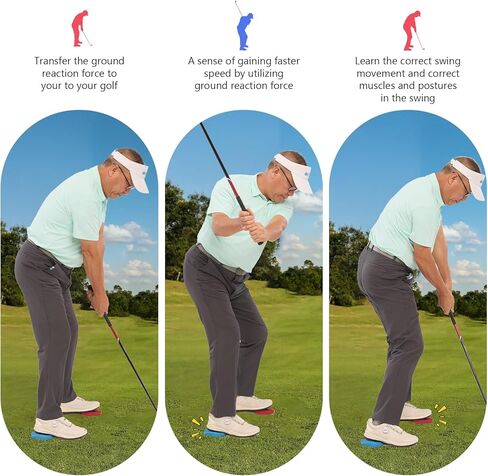 Golf Strength pad Training Foot Pads with Sound Instant Feedback Golf Training Aid,Golf Swing Trainer for Ground Reaction Force and Stability, Increase Club Head Speed in Kuwait