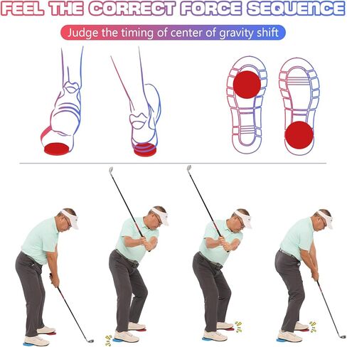 Golf Strength pad Training Foot Pads with Sound Instant Feedback Golf Training Aid,Golf Swing Trainer for Ground Reaction Force and Stability, Increase Club Head Speed in Kuwait