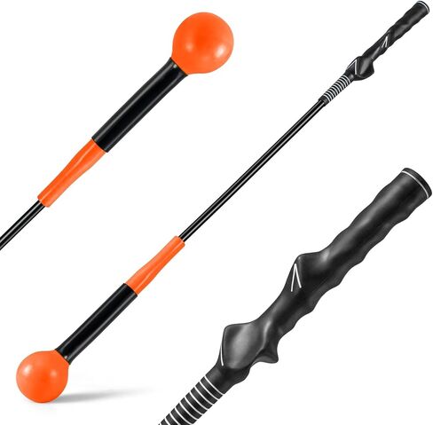 ULTIMATE Golf Swing Trainer, Heavy Warm Up Stick, Tempo Speed Flexibility Distance Balance Strength Training Aid, Right-Handed Ergonomic Golf Grip Trainer, Indoor & Outdoor Practice in Kuwait