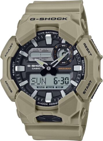 Casio G-Shock التناظرية الرقمية الراتنج الأخضر ساعة 10 سنوات بطارية GA010-2A in Kuwait