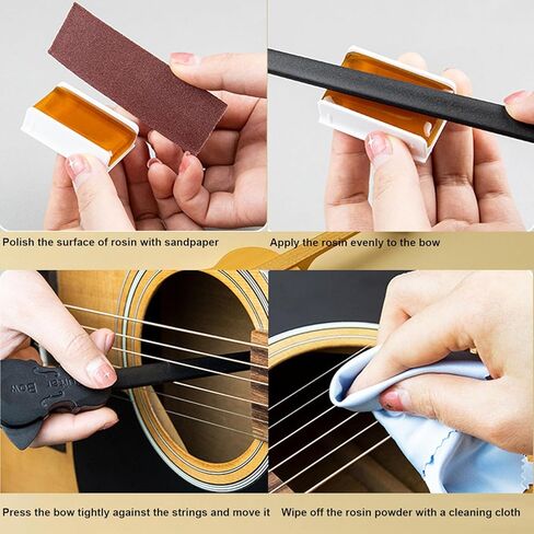 Guitar Bow Picasso Bow Folk Guitar Playing Bow - Black, Durable PC Material, 2-in-1 Functionality for Guitar Enthusiasts in Kuwait