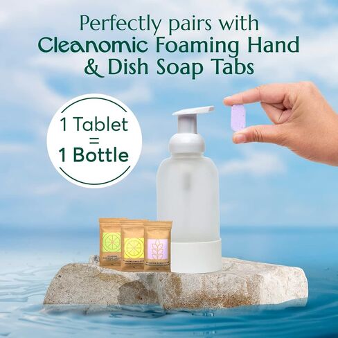 Cleanomic Reusable Soap Bottle - Dish Soap Dispenser, Soap Dispenser for Kitchen Sink, Hand Soap Dispenser, Kitchen Soap Dispenser, Bathroom Soap Dispenser, Soap Dispenser Bathroom Countertop in Saudi Arabia