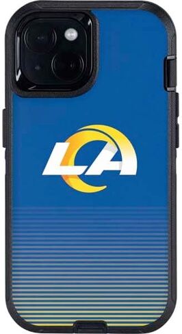 Skinit Decal Phone Skin Compatible with OtterBox Defender iPhone 14 - Officially Licensed NFL Los Angeles Rams Breakaway Design in Saudi Arabia