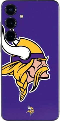 Skinit Decal Phone Skin Compatible with Galaxy S25 - Officially Licensed NFL Minnesota Vikings Design in Saudi Arabia
