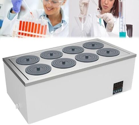 Digital Lab Water Bath 3L - Anti-Dry Burning Thermostatic Heater with Selectable Opening, Ideal for Schools and Laboratories, Efficient Temperature Control. in Saudi Arabia