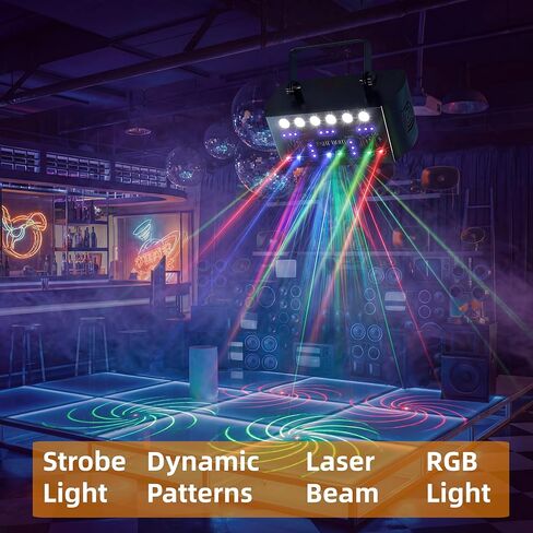 27 LED Strobe Light for Parties DJ Stage Light with Remote Supported DMX512 Sound Activated Disco Lighting Party Light for Indoor Wedding Light Show in Saudi Arabia