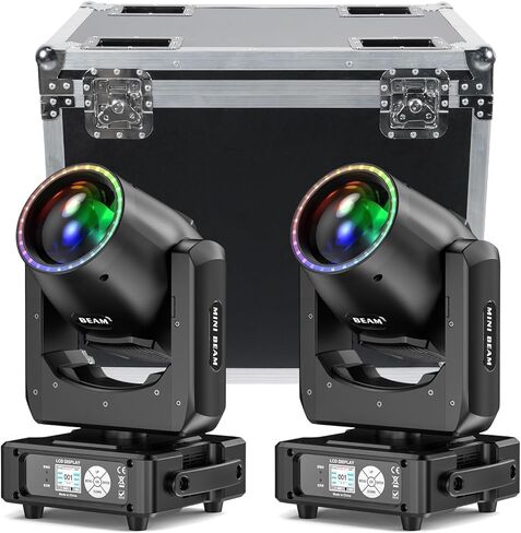 أضواء المسرح ذات الرأس المتحرك 350 واط، إضاءة DJ مع شريط LED للمطاردة، مصابيح Soptlights ذات الشعاع الاحترافي مع 14 لونًا، 15 Gobos 48 منشورًا، مصابيح ستروب DMX512 والتحكم في الصوت (حزمة واحدة) in Kuwait